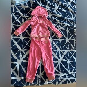Juicy Couture Bright Pink Velour Tracksuit Top